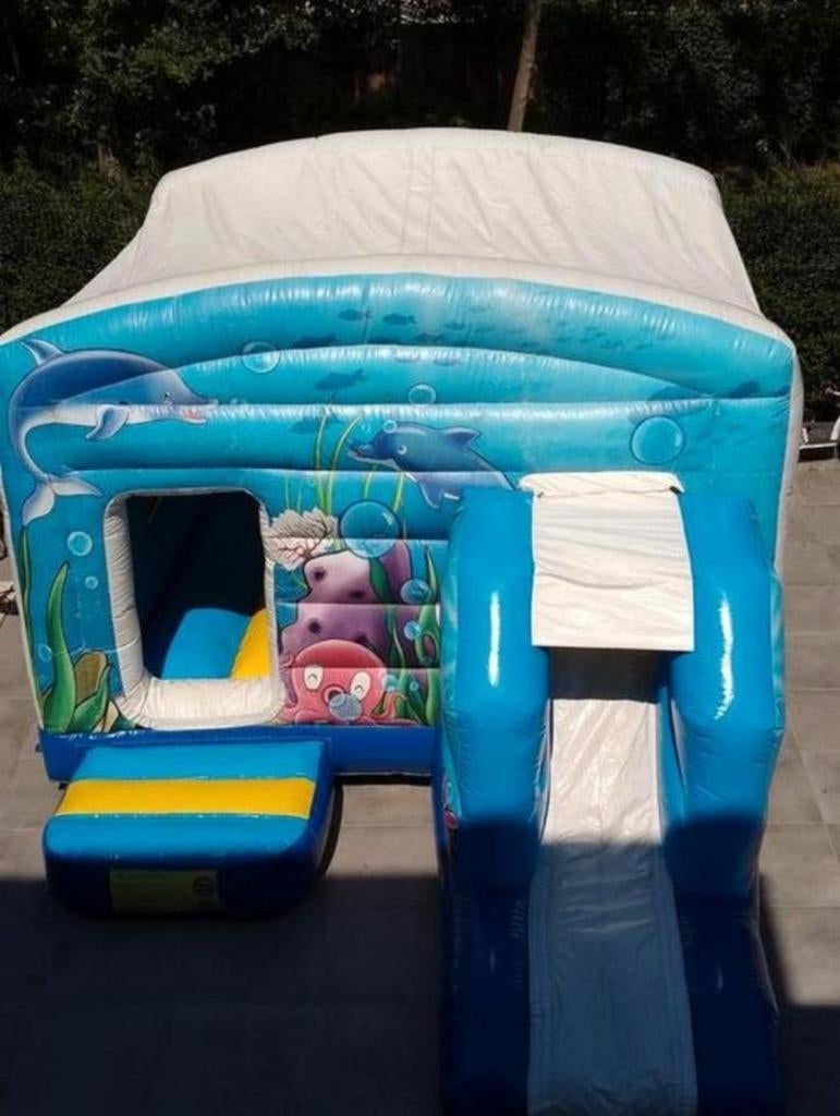 Te huur assortiment springkussens open of overdekt en met of, Ophalen of Verzenden, Overige