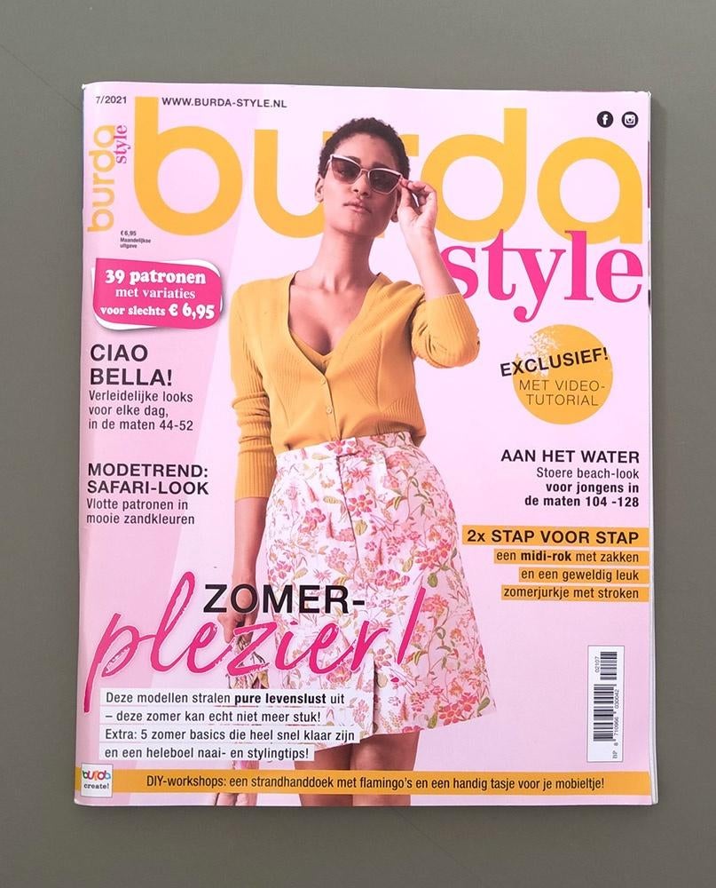 Burda Style 2021 - nummer 07, Hobby en Vrije tijd, Kledingpatronen, Overige typen, Vrouw, Zo goed als nieuw, Burda