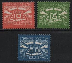 Luchtpost LP 1 - 3  ONGEBRUIKT, Ophalen of Verzenden, T/m 1940, Postfris