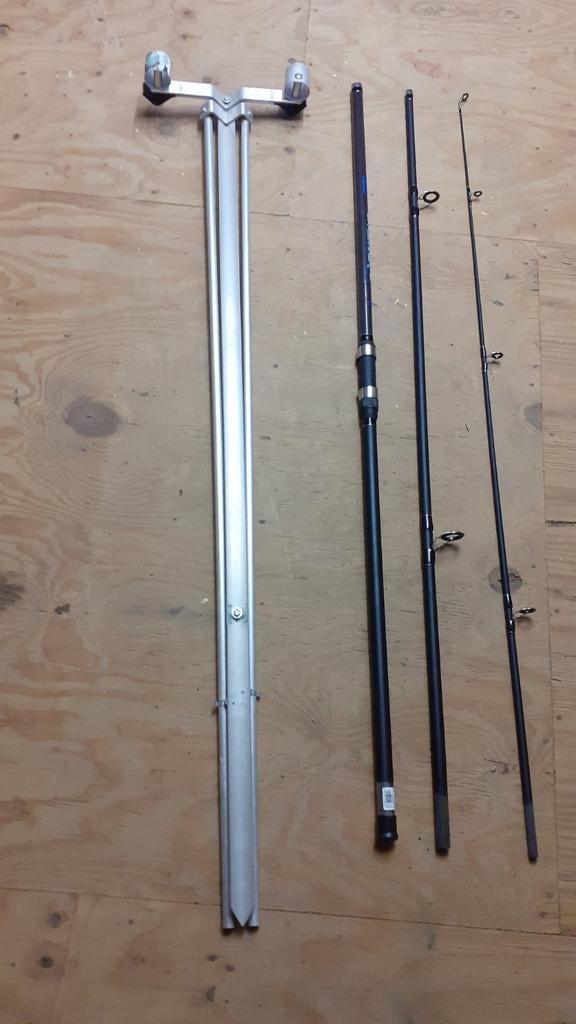 Strandhengel met steun, Ophalen, Werphengel