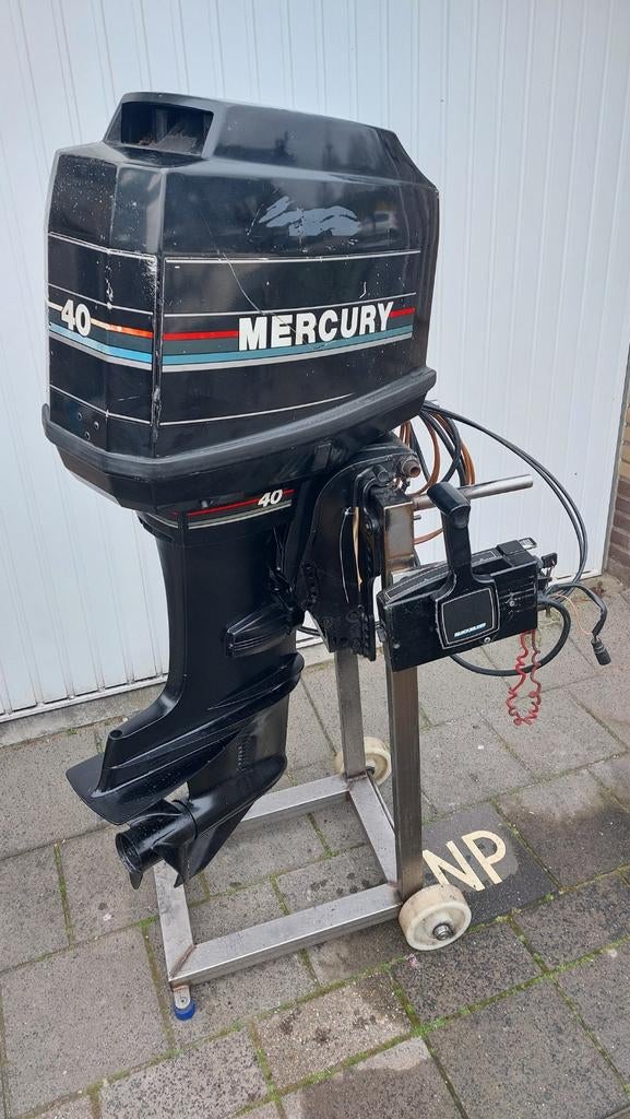 Mercury 2 stroke lang met autolube en ab., Ophalen, Gebruikt, Elektrische start, 30 pk of meer