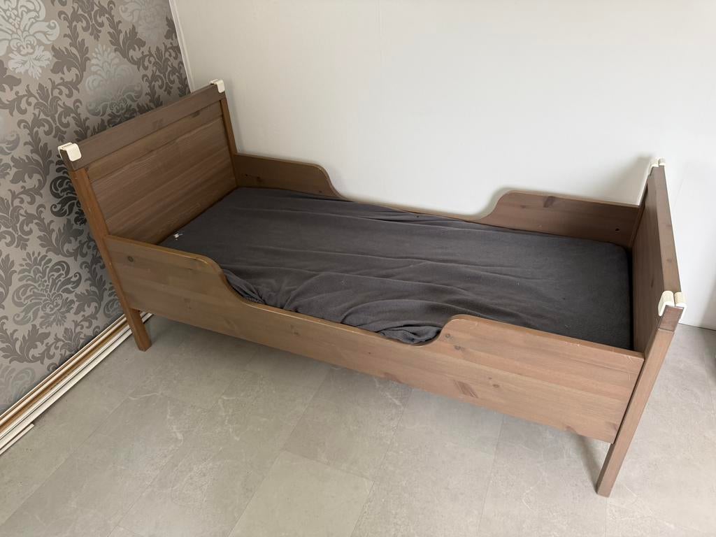 Kinderbed met zijsteun 160 x 70 cm, Ophalen, Gebruikt, 190 cm of minder, Bedbodem