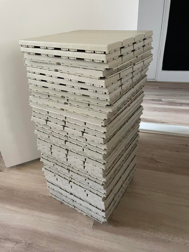 IKEA RUNNEN beige vlonders - 35 stuks, Ophalen, Zo goed als nieuw, Kunststof