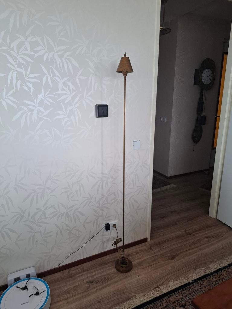 Staande vintage schemerlampen, Ophalen, Gebruikt, Metaal, 150 tot 200 cm