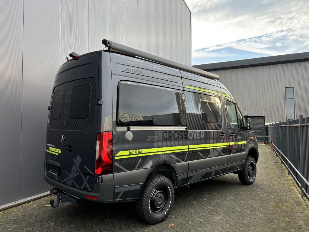 Hymer Grand Canyon S Crossover 4x4 offroad automaat Mercedes, Luifel, Buscamper of Camperbus, Ringverwarming, Tot en met 2