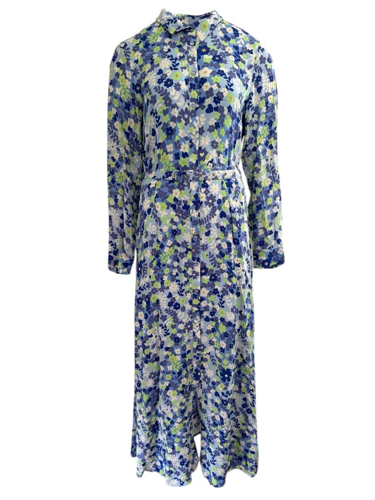 Fabienne Chapot jurk L, Blauw, Ophalen of Verzenden, Zo goed als nieuw, Onder de knie