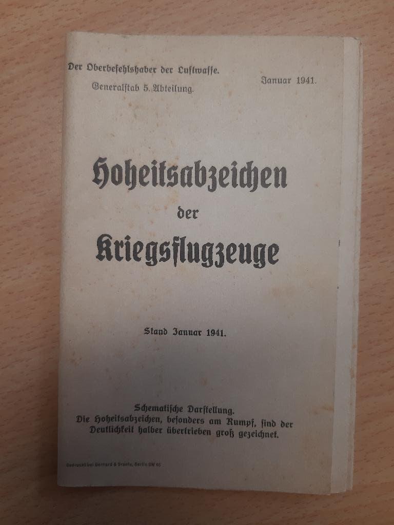 Hoheitsabzeichen der Kriegsflugzeuge (Luftwaffe 1941), Verzenden, Luchtmacht, Duitsland, Boek of Tijdschrift