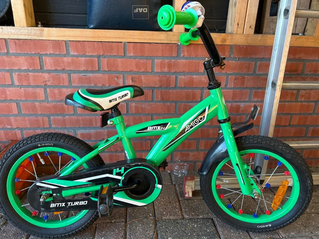 Kinderfiets 14 inch Amigo BMX, Ophalen of Verzenden, Gebruikt, Minder dan 16 inch