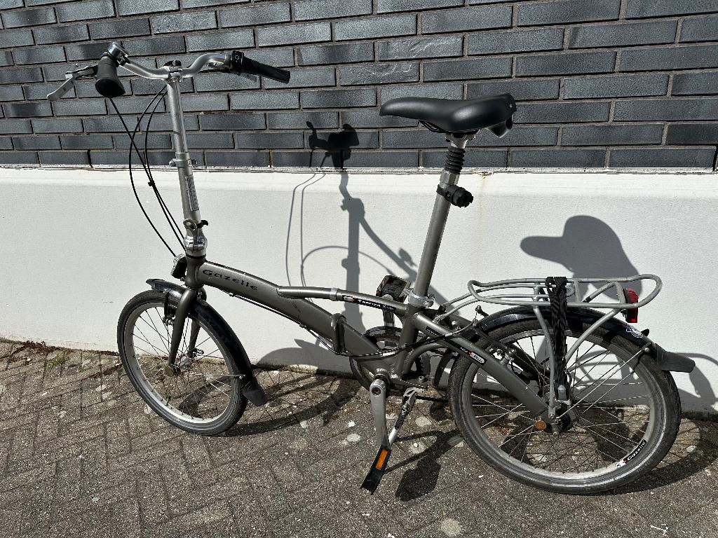 Vouwfiets - Gazelle Tranza Xtra, 7 versnellingen, Fietsen en Brommers, Fietsen | Vouwfietsen, Zo goed als nieuw, Gazelle, 16 tot 18 inch