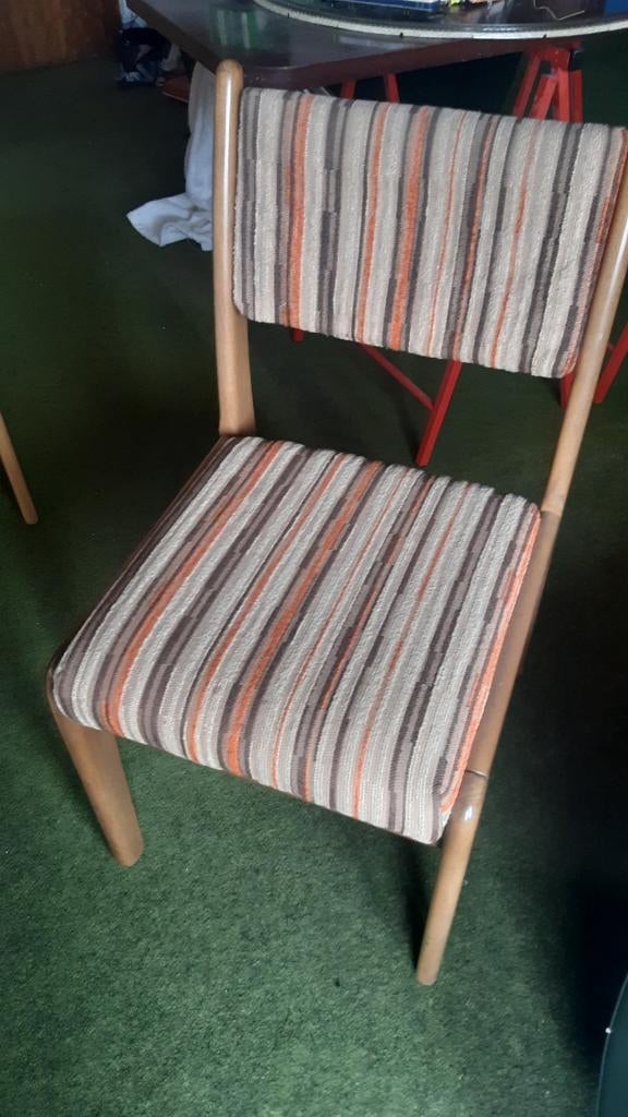 Vintage retro jaren 70 stoelen, Huis en Inrichting, Stoelen, Ophalen of Verzenden, Gebruikt