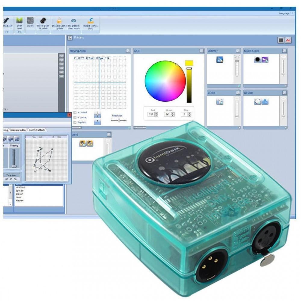 LumiDesk DMX Interface - Lichtsturing, Muziek en Instrumenten, Licht en Laser, Ophalen, Zo goed als nieuw, Licht