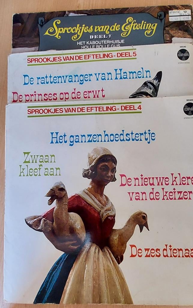 3 efteling langspeelplaten vinyl, Ophalen of Verzenden, Gebruikt, Overige typen