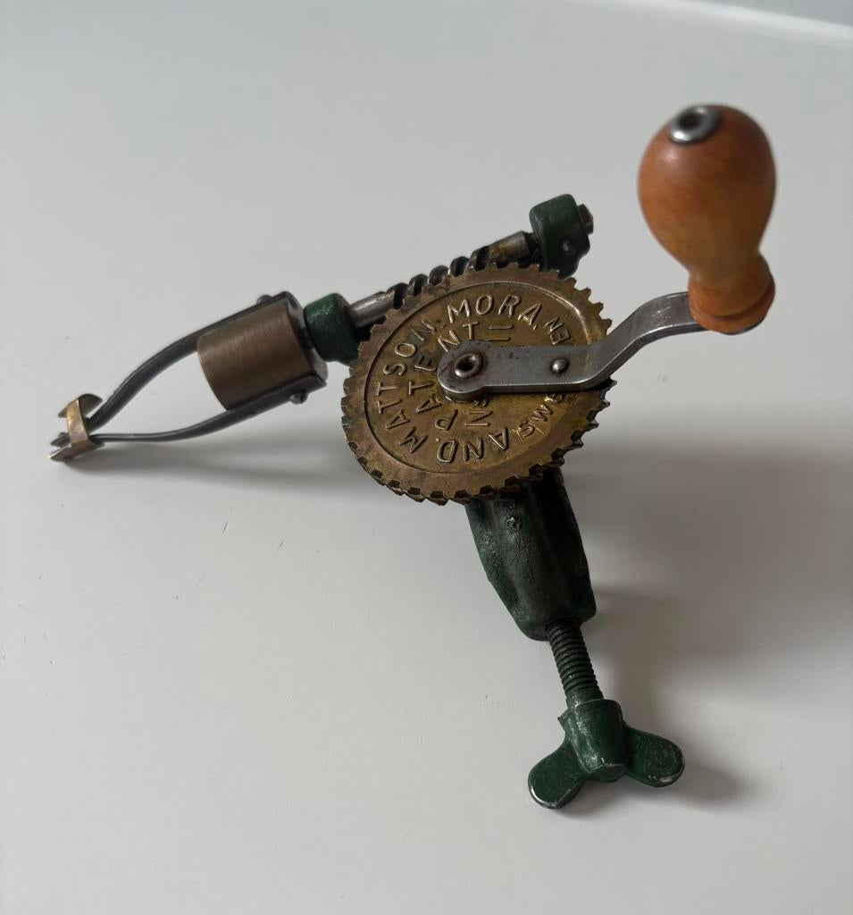 Vintage Spoelwinder A. Mattson Mora Sweden handspoelmolen, Antiek en Kunst, Ophalen of Verzenden