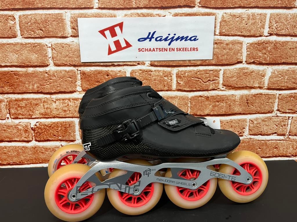 Bont Luna skeeler met bont onderstel en bont elemental 100mm, Ophalen of Verzenden, Zo goed als nieuw, Inline skates 4 wielen