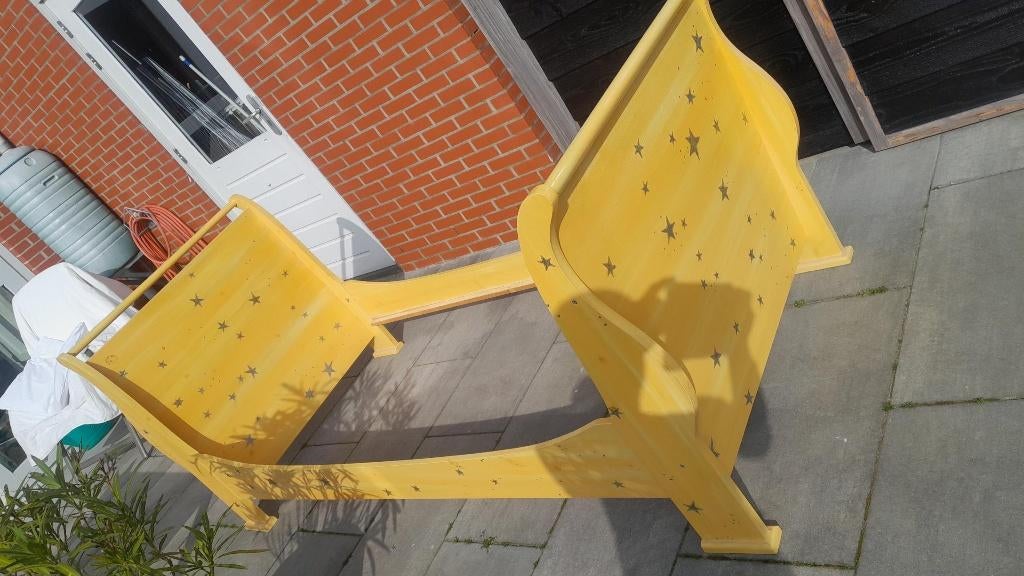 Meiden ledikant, Kinderen en Baby's, Kinderkamer | Bedden, Ophalen, 85 tot 100 cm, Gebruikt, Lattenbodem