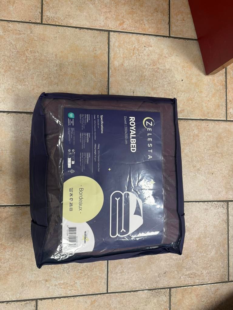 Bordeaux zelesta deken, Eenpersoons, Nieuw, Ophalen of Verzenden, Deken of Dekbed