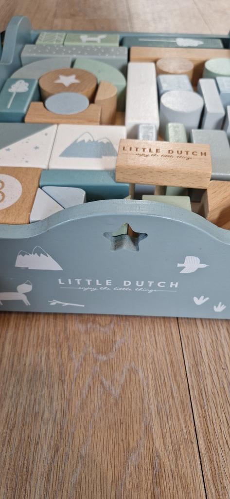 Little Dutch houten loopwagen met blokken, Kinderen en Baby's, Ophalen, Gebruikt