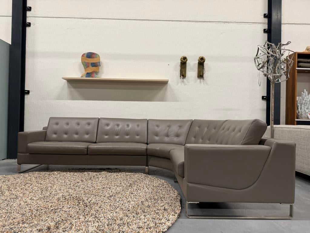 Leolux Cuno Hoekbank Bimardo leer Design Bank 310x225, Leolux, Hoekbank, Leer, Ophalen of Verzenden