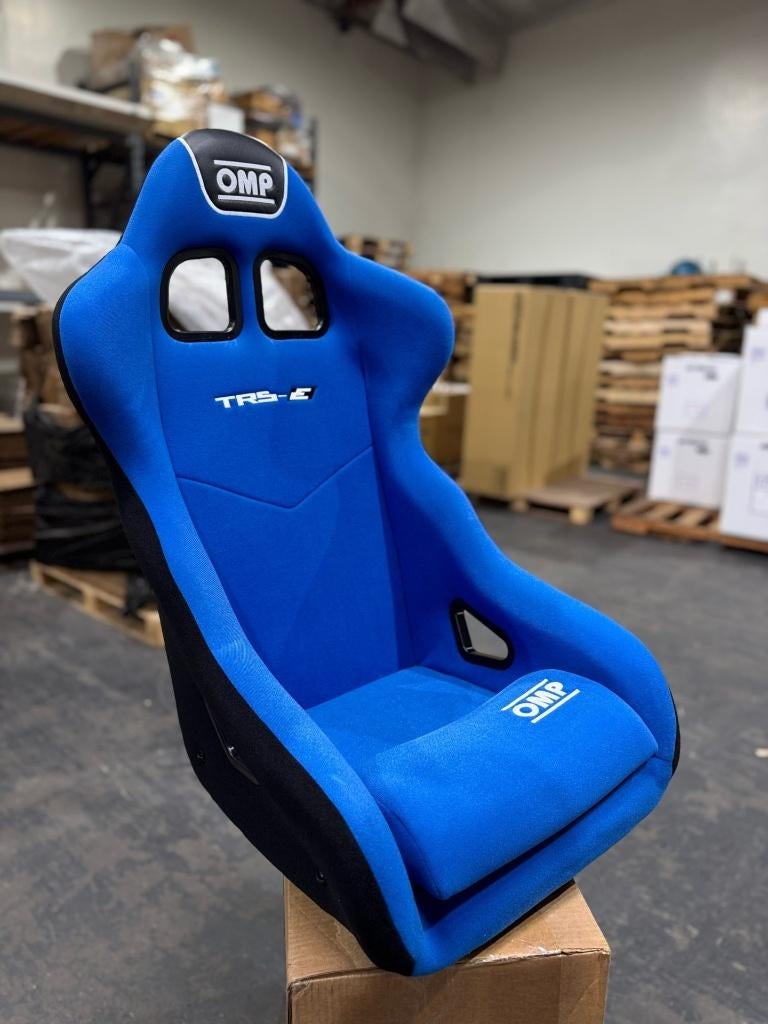 OMP TRS-E blauw kuipstoel racestoel sportstoel autostoel, Ophalen of Verzenden