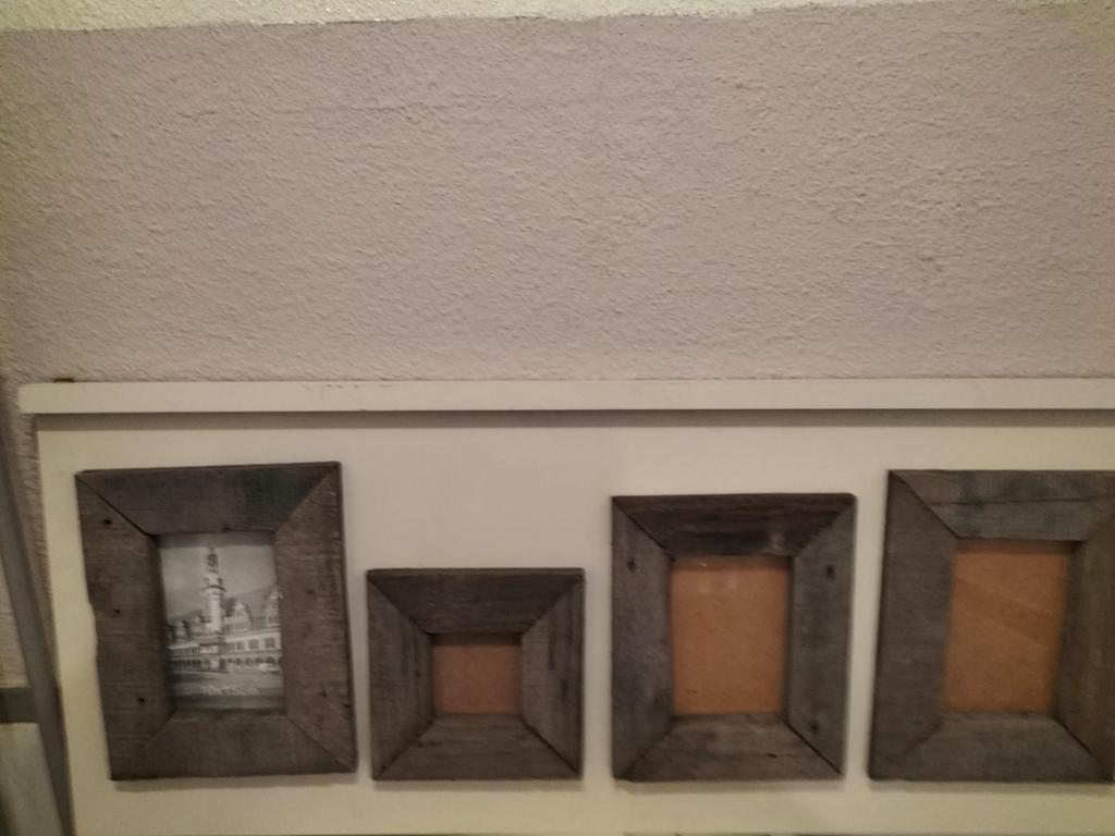 Wanddecoratie met fotolijsten van drijfhout, Gebruikt, Ophalen of Verzenden, 75 tot 100 cm, Minder dan 50 cm