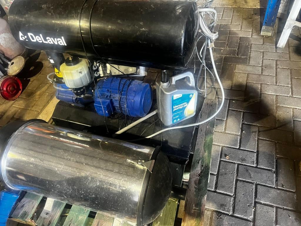Vacuumpomp DeLaval, Ophalen