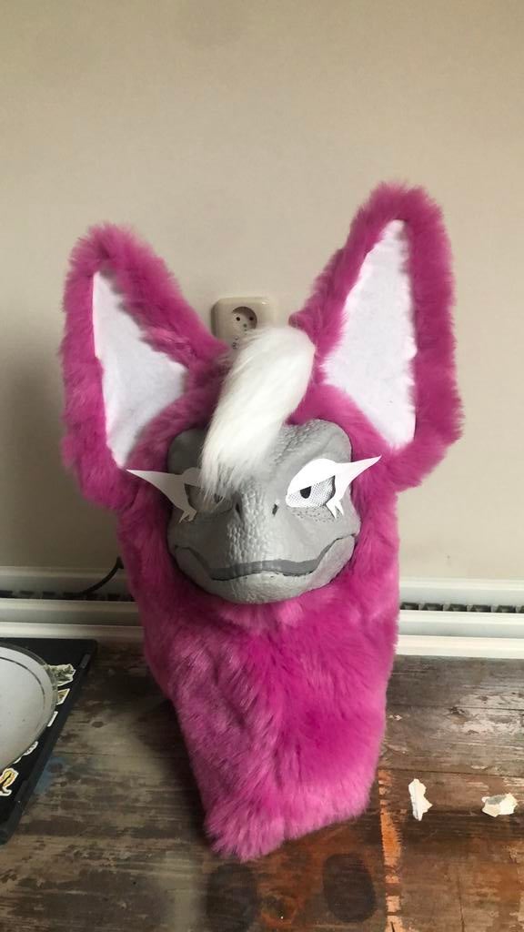 Fursuit dino mask, Ophalen of Verzenden, Zo goed als nieuw