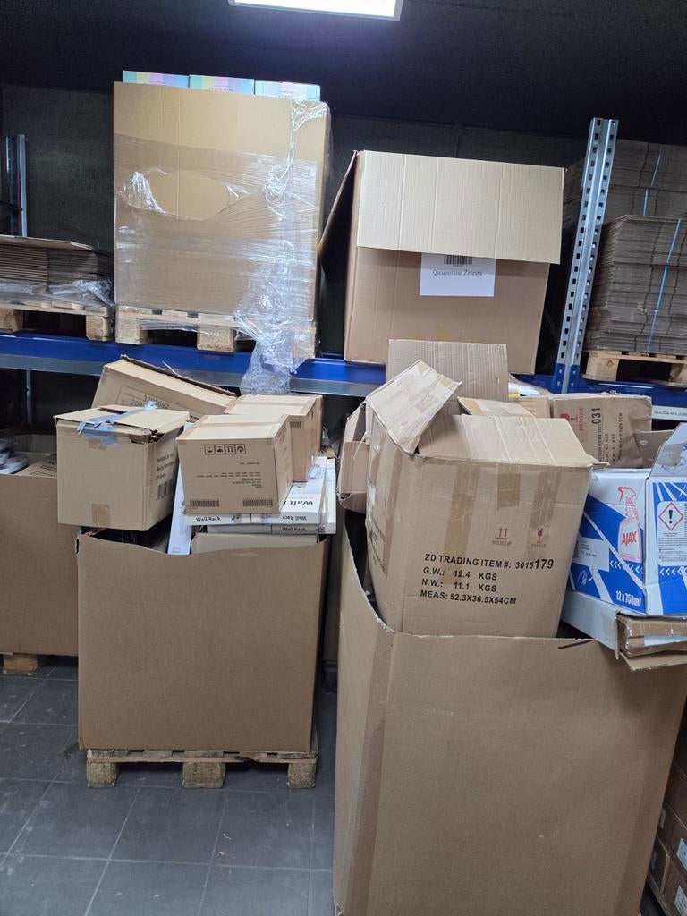 Pallet vol diverse nieuwe goederen -, Diversen, Rommelmarktspullen, ., Nieuw, Ophalen of Verzenden, Diverze