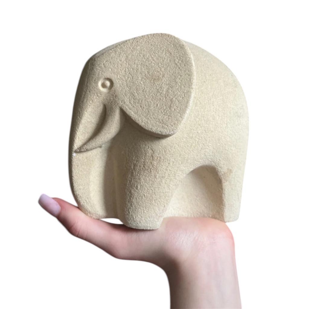 Grote stenen olifant beeld, Verzamelen, Beelden en Beeldjes, Ophalen of Verzenden, Gebruikt, Dier