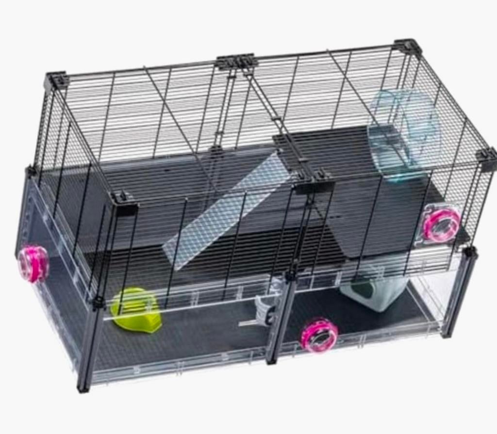 Zeer complete hamsterkooi met veel accessoires, Kooi, Minder dan 75 cm, Zo goed als nieuw, Ophalen