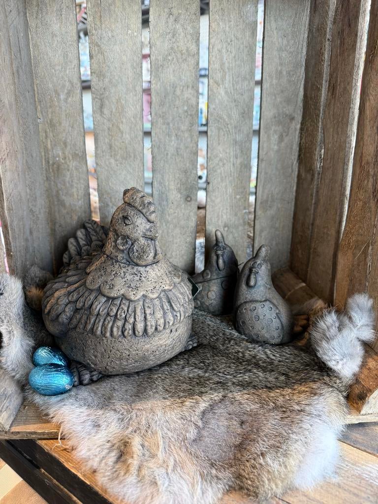 Decoratieve kip en kuikens beeldjes - Nieuw, Ophalen of Verzenden, Nieuw