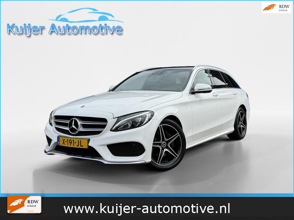 Mercedes-Benz C-klasse Estate 200 CDI Sport Edition Upgrade, Auto's, 4 cilinders, Wit, Leder, Diesel