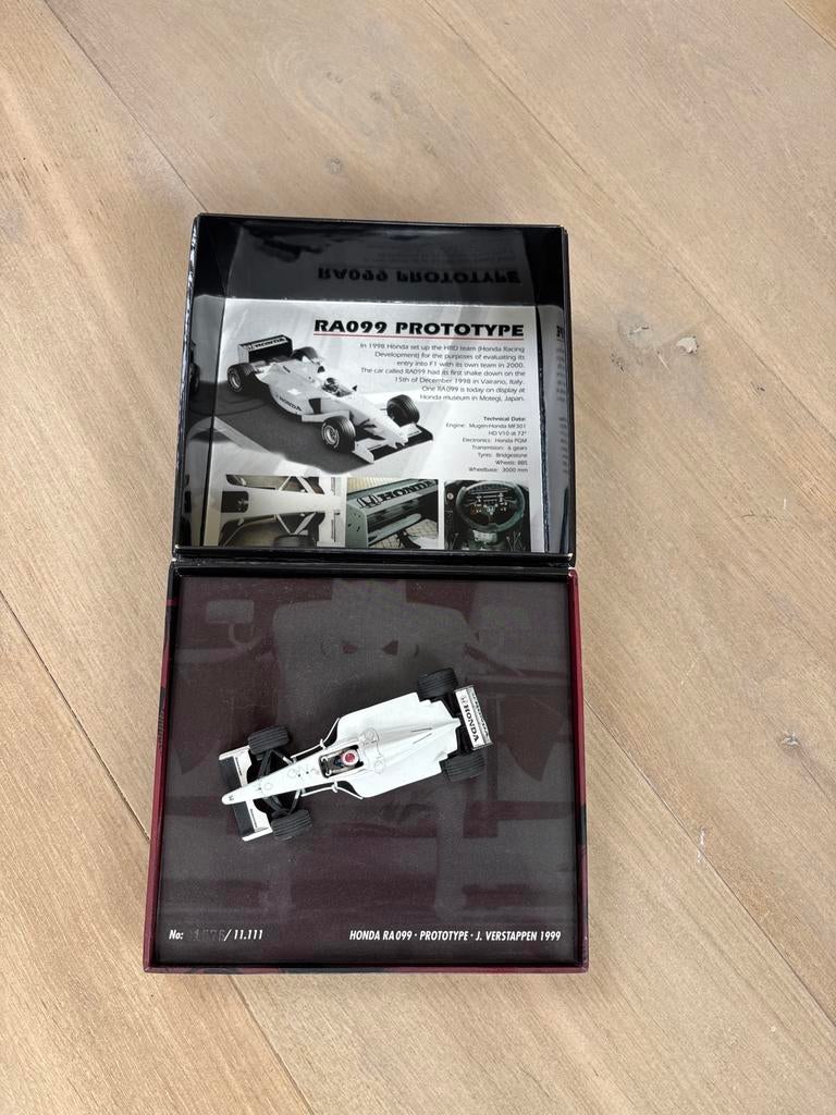 Honda RA099 Prototype J. Verstappen 1999 schaalmodel, Hobby en Vrije tijd, Modelbouw | Auto's en Voertuigen, Overige merken, 1:50 of kleiner
