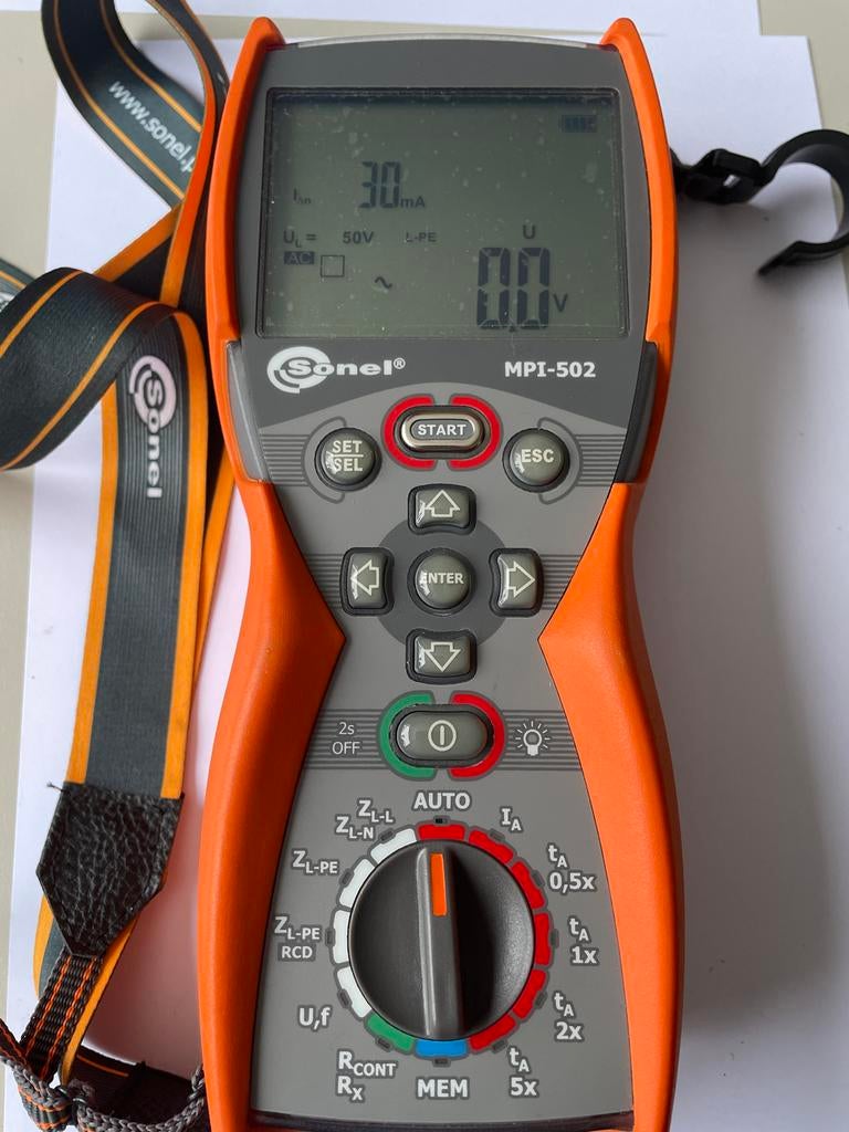 Sonel MPI-502 installatietester, Ophalen of Verzenden, Zo goed als nieuw, Overige meters