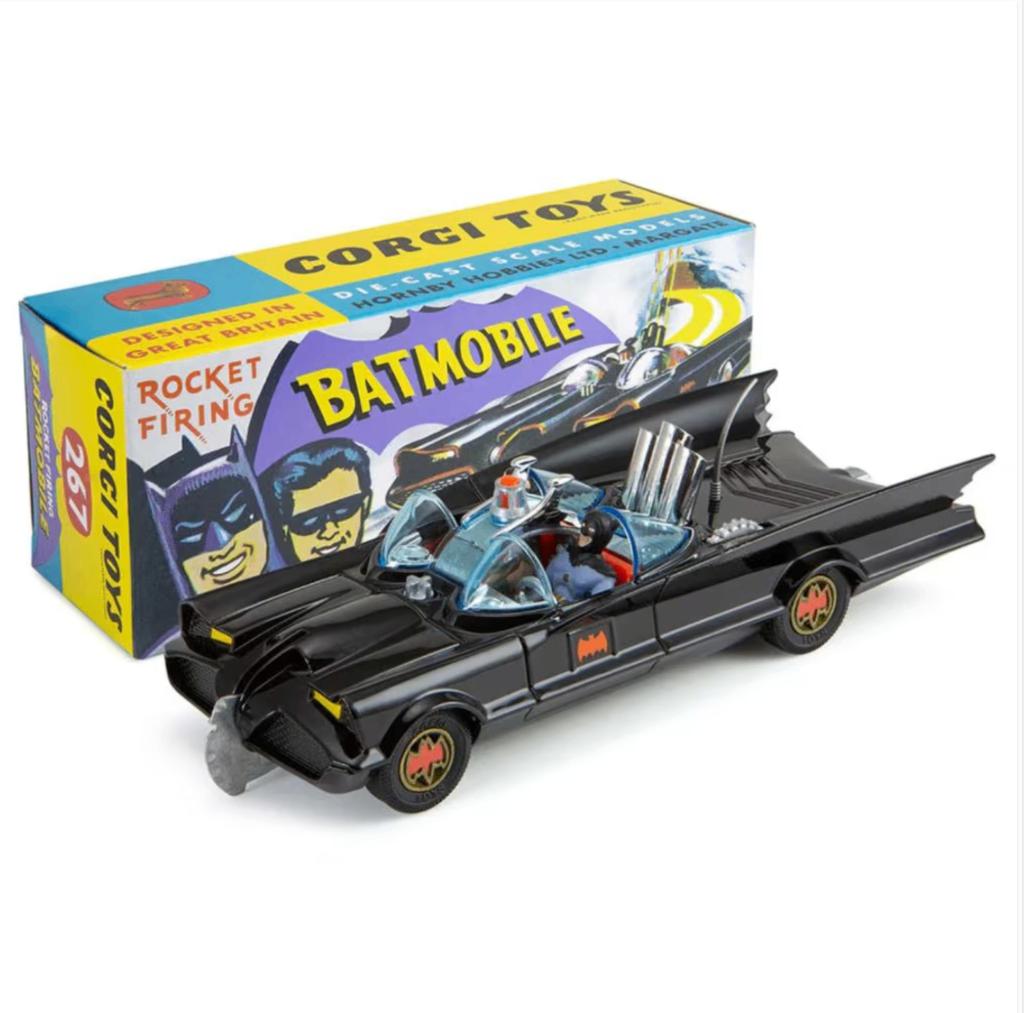 Batmobile GLANZEND ZWART CORGI Model Club SCHAAL 1:46 R 267, Hobby en Vrije tijd, Modelauto's | 1:43, Verzenden, Nieuw, Auto, Corgi