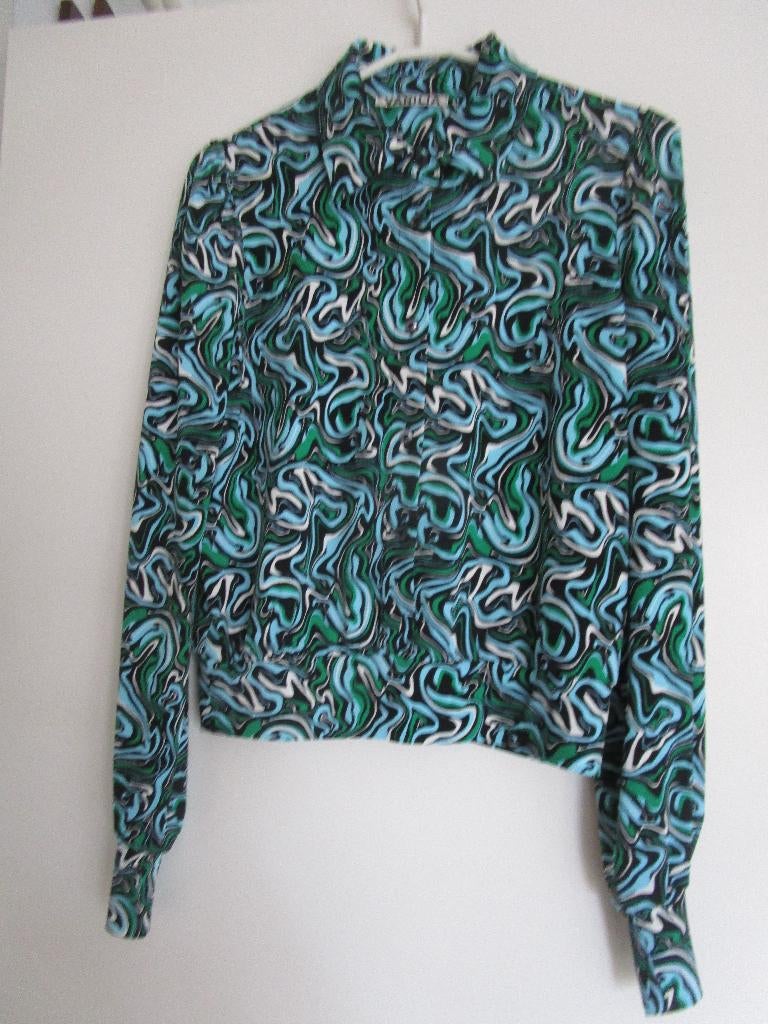 Vanilia blouse maat 34 lange mouw groen, Vanilia, Ophalen of Verzenden, Zo goed als nieuw, Maat 34 (XS) of kleiner