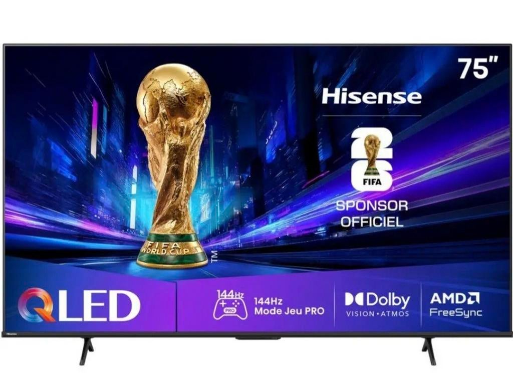 Hisense QLED TV 75 inch 144Hz, Audio, Tv en Foto, Televisies, QLED, Nieuw, 120 Hz, 8k (UHD)