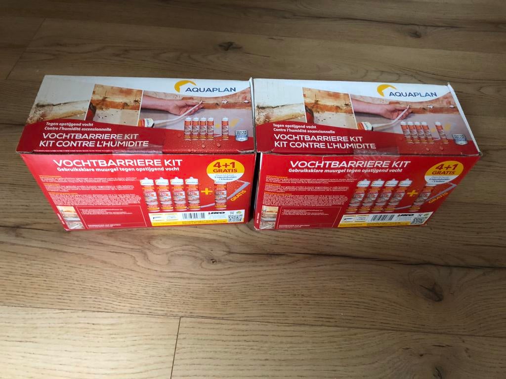 Aquaplan Vochtbarrière kit 4+1 | 2 stuks 10 kokers | nieuw, Ophalen of Verzenden, Nieuw