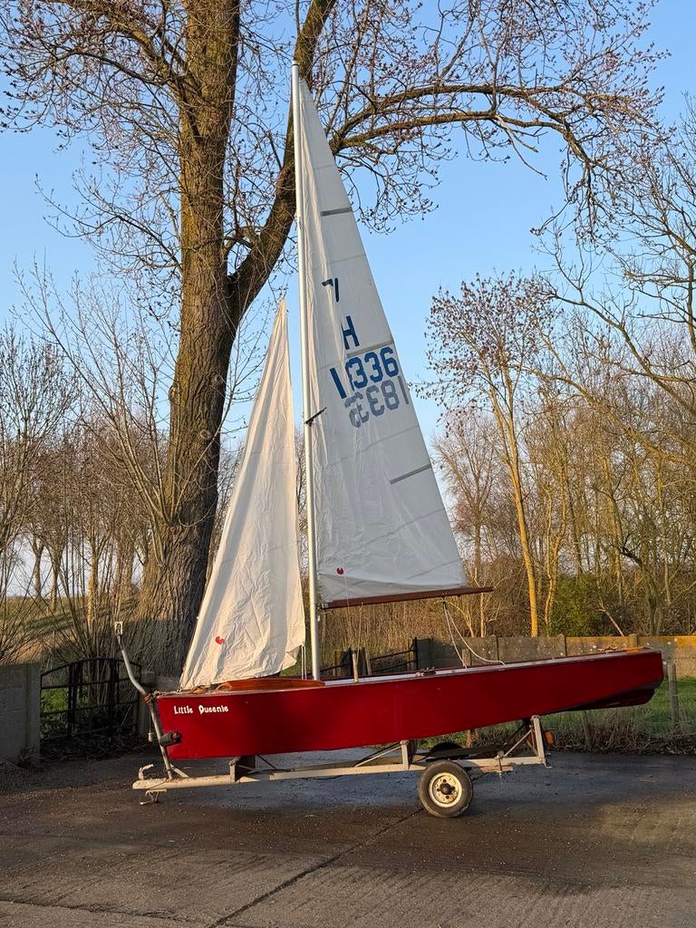 Mooie zeilboot ‘little queenie’ inclusief trailer en zeilen, Ophalen, Gebruikt, Minder dan 15 m², Overige typen