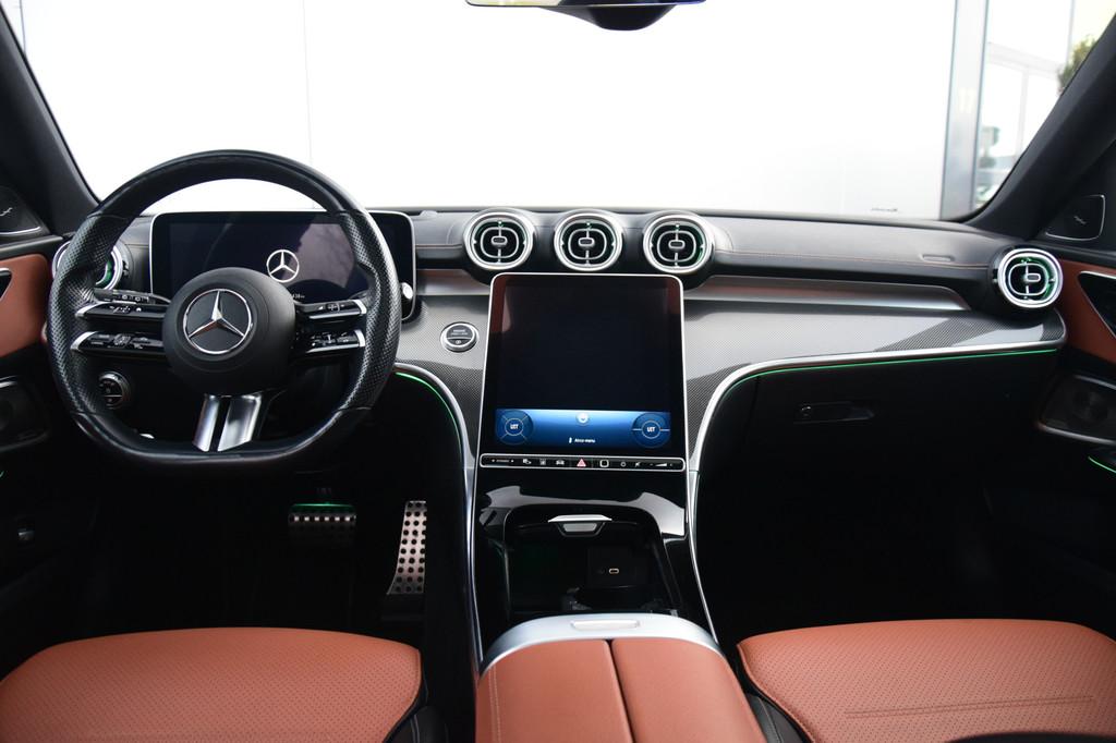 Mercedes-Benz C-Klasse Estate 300 d AMG Line Pano/Dak HU Bur, Automaat, Euro 6, Wit, Leder
