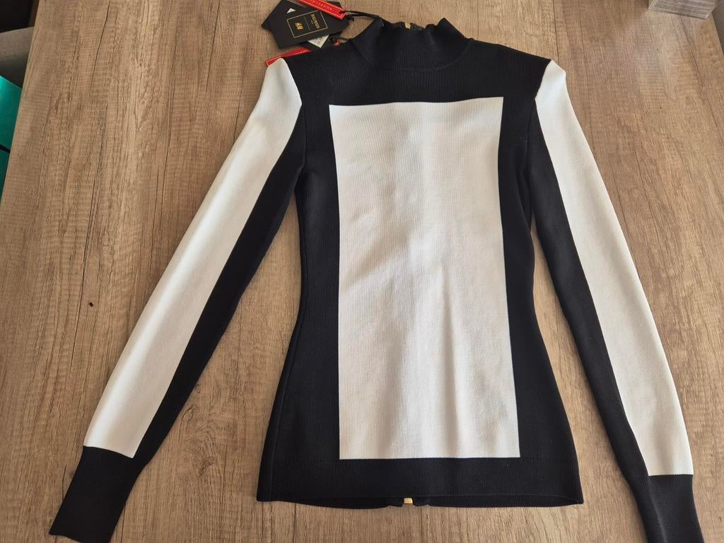 Balmain x H&M blouse maat 36, Kleding | Dames, Blouses en Tunieken, Nieuw, Maat 36 (S), Zwart, Ophalen of Verzenden