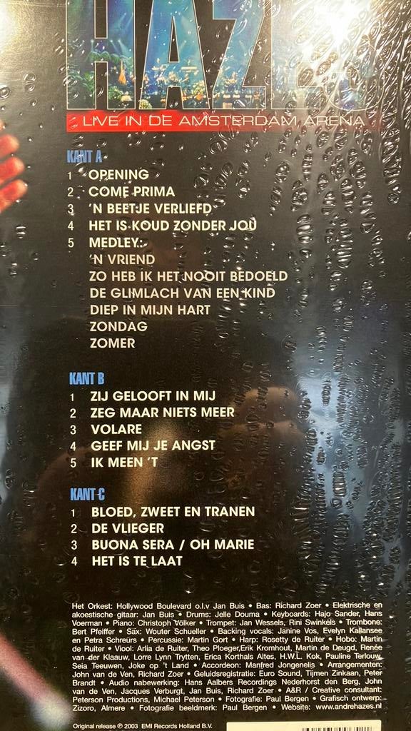 André Hazes - Hazes live in de Amsterdam Arena, Cd's en Dvd's, Ophalen of Verzenden, Nieuw in verpakking, Overige formaten, Levenslied of Smartlap