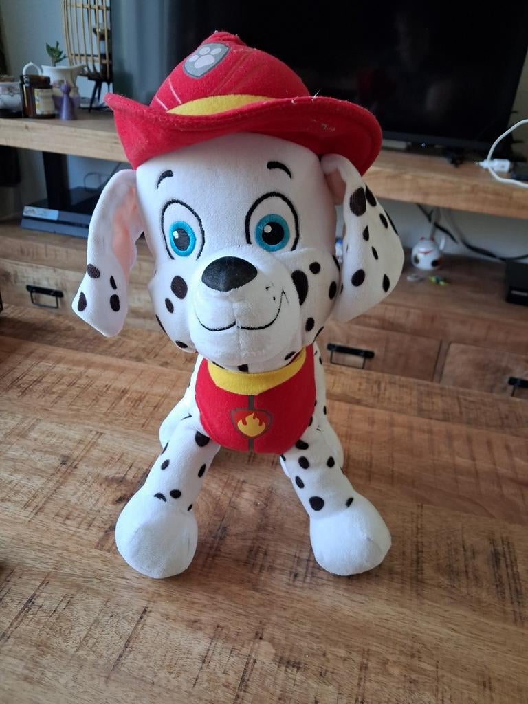 Paw Patrol Marshall knuffel - 40 cm hoog, Ophalen of Verzenden, Zo goed als nieuw, Hond