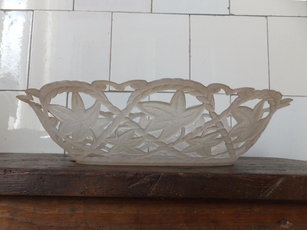 vintage mandje broodmand fifties 50s klimop early plastic, Ophalen