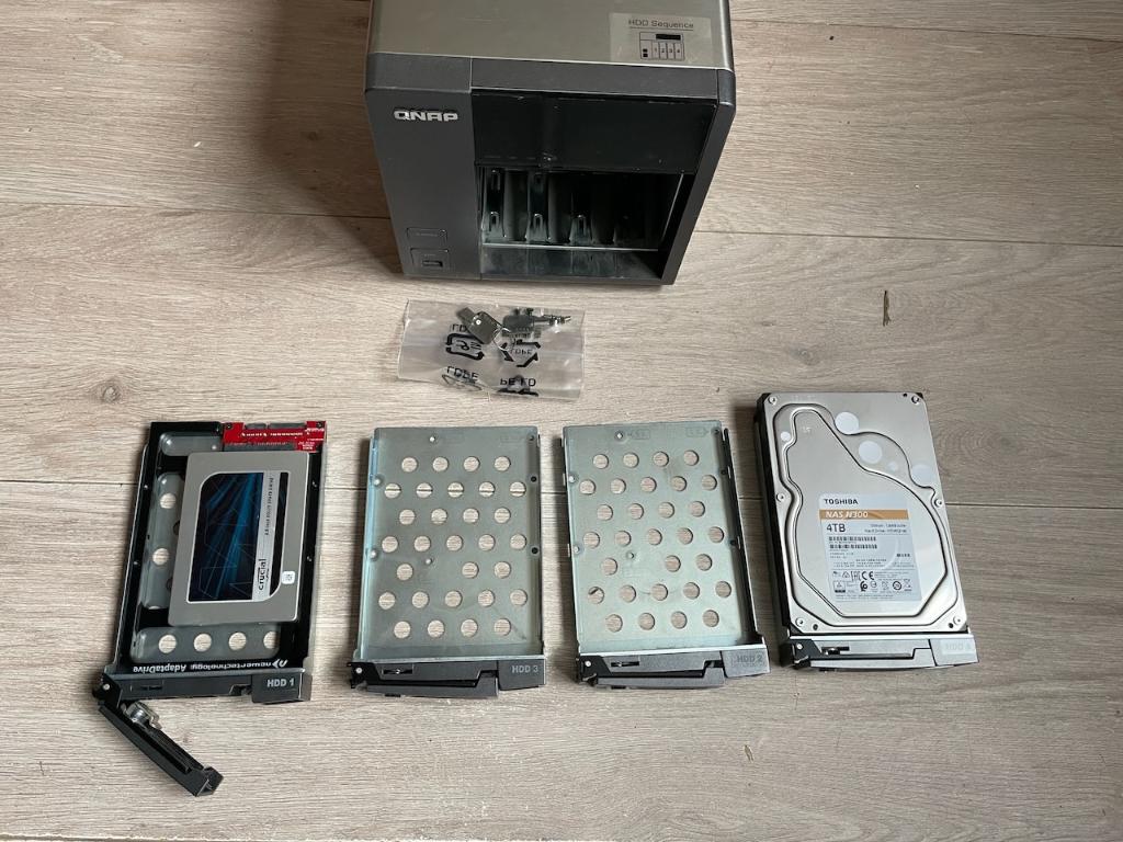 QNAP TS-410 Turbo NAS, Computers en Software, NAS, Ophalen, Gebruikt