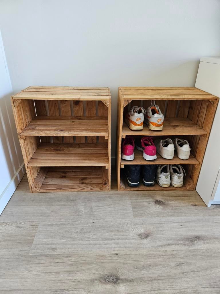 Schoenenkisten van hout, Ophalen, Gebruikt