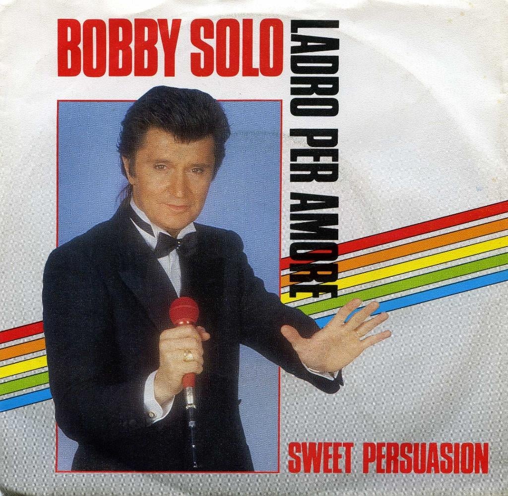 BOBBY SOLO  -  Ladro per amore, Gebruikt, 7 inch, Single, Ophalen of Verzenden