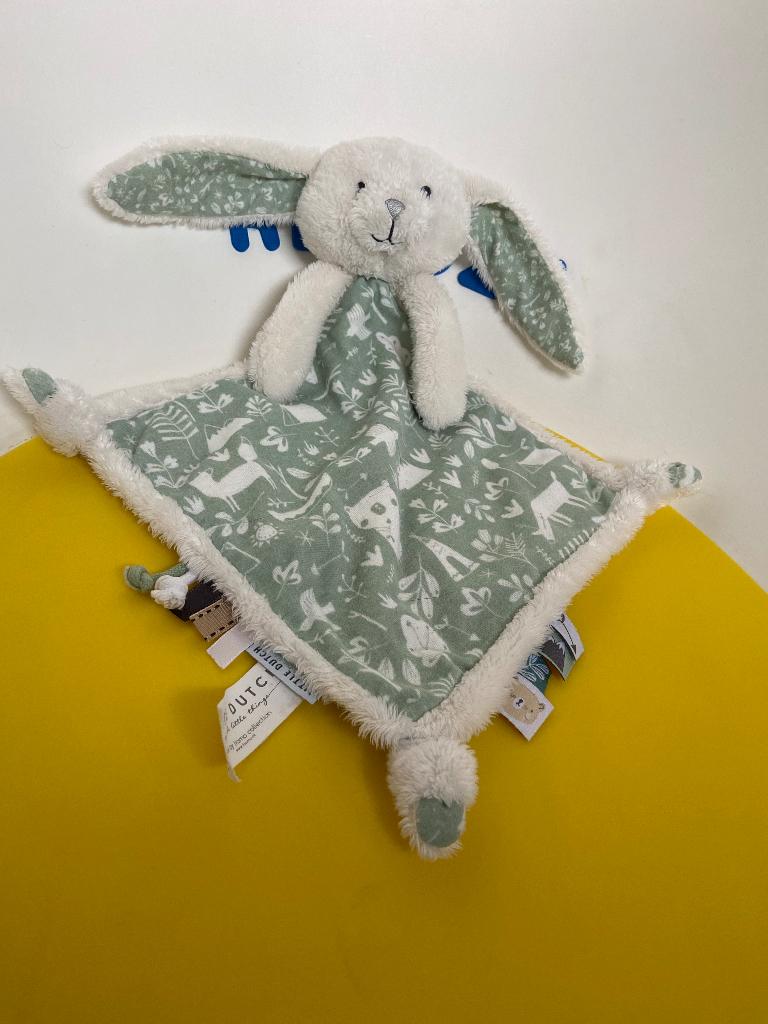 5860 little dutch doekje konijn wit groen, Ophalen of Verzenden, Zo goed als nieuw, Konijn