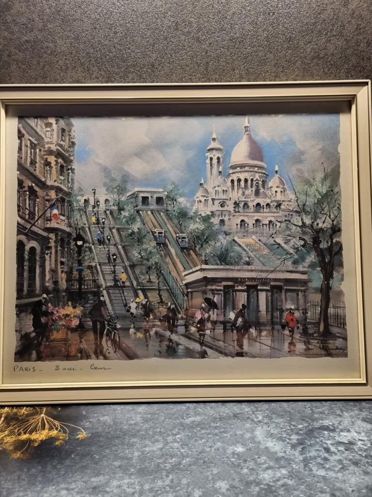 Schilderij van M.Legendre.Franse kunstenaar., Ophalen of Verzenden