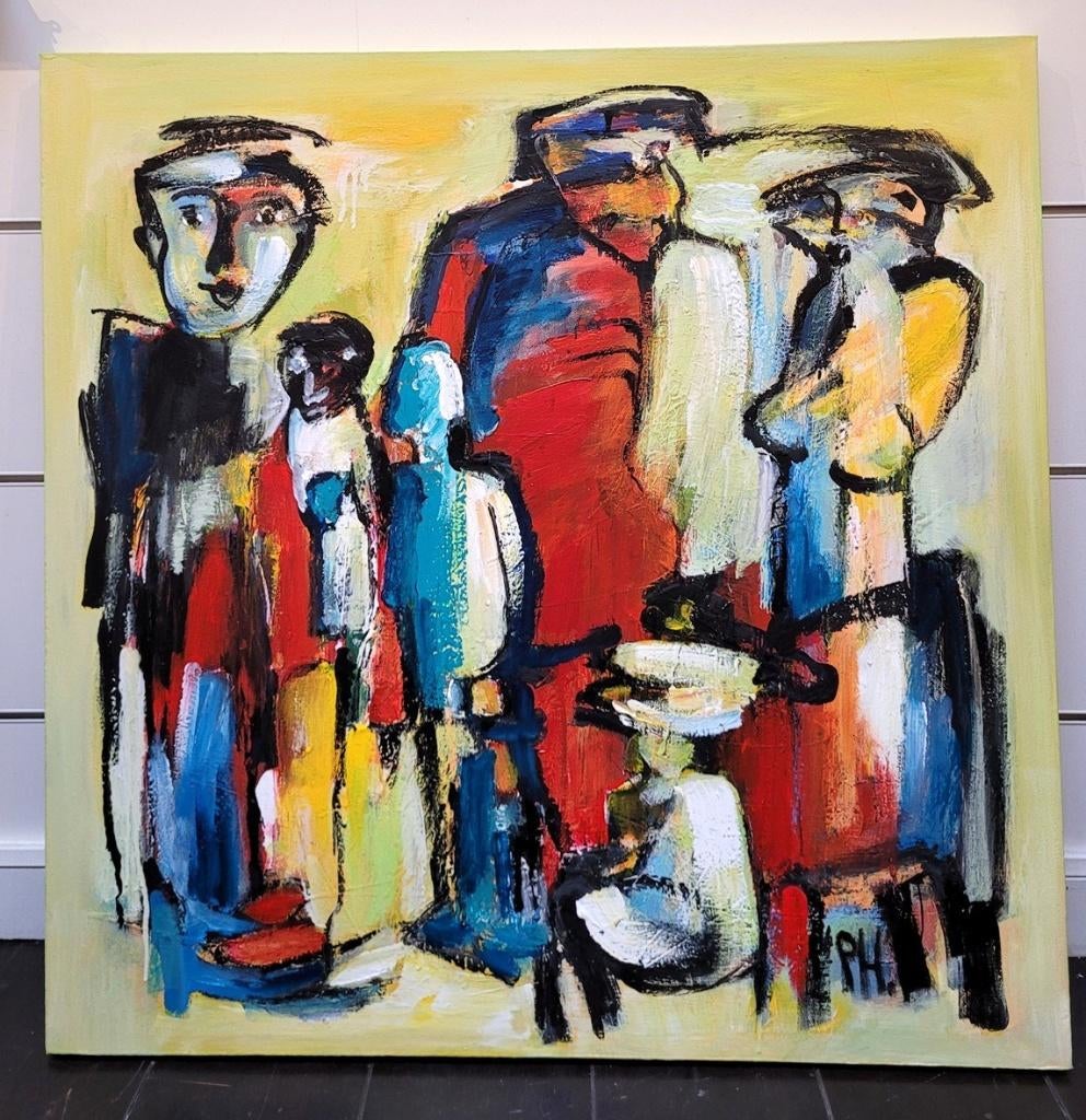 Peter HERMANS, Dominant, Antiek en Kunst, Kunst | Schilderijen | Klassiek, Ophalen of Verzenden