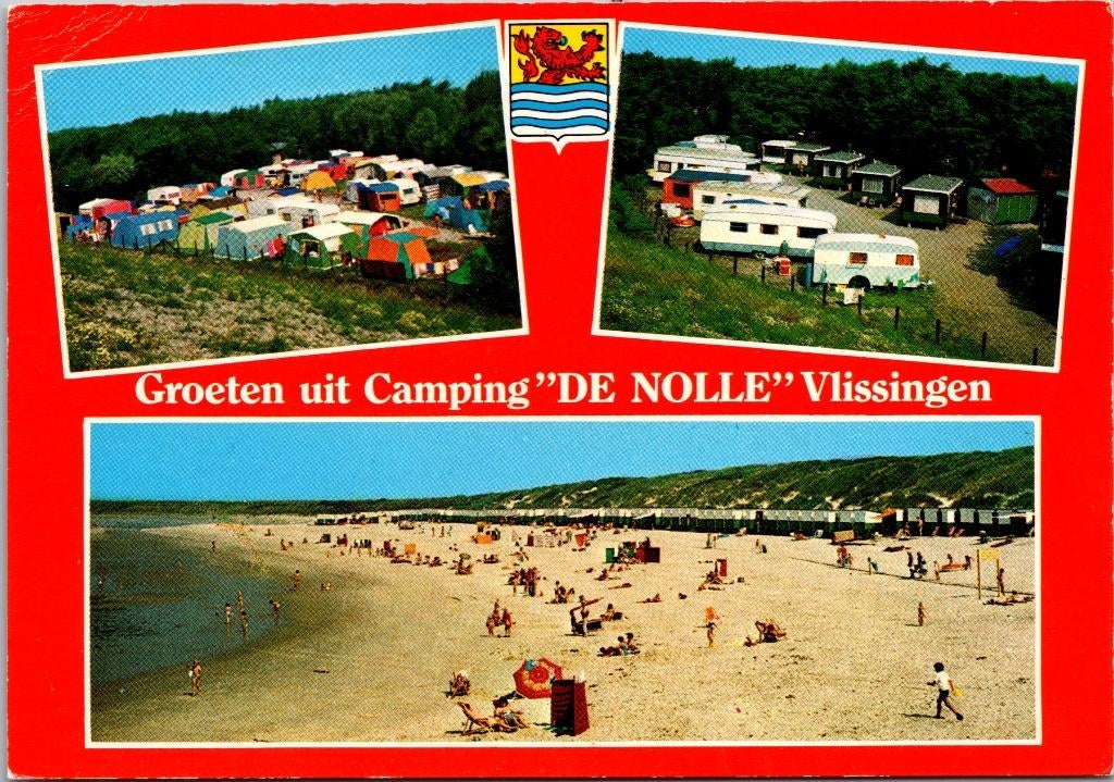 Vlissingen - Groeten uit Camping De Nolle, Verzenden, 1960 tot 1980, Ongelopen, Zeeland